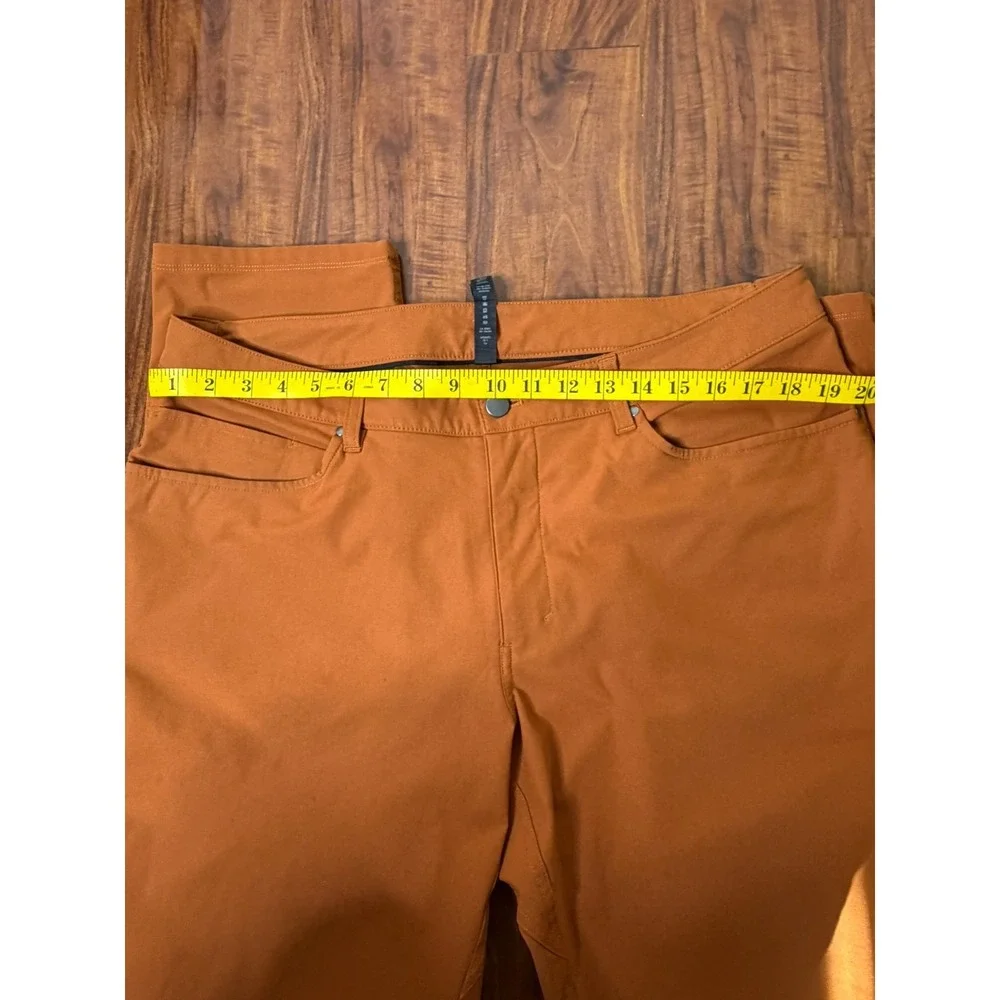 Lululemon ABC Slim Fit Utilitech Canvas Pants Men's 36x32 Allspice Brown LM5ADFS - Picture 5 of 7